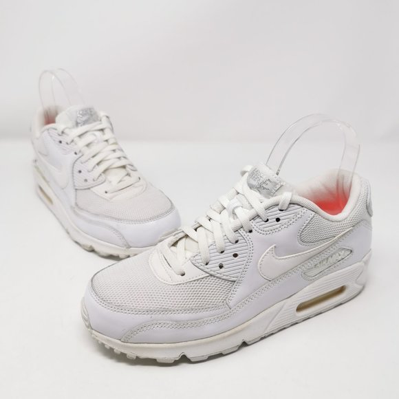 Nike Air Max 90 Premium White Athletic Sneakers - Picture 2 of 14